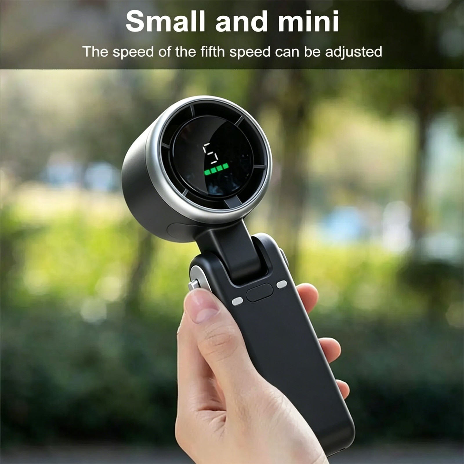 Mini Portable Handheld Turbo Fan Cooling Fan USB Rechargeable Up to 10 Hours