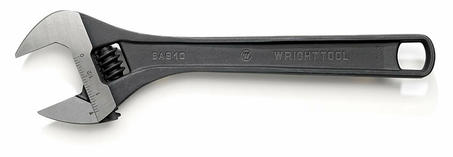 4″-24 Adjustable Wrench Black Industrial Finish-Wright Tools