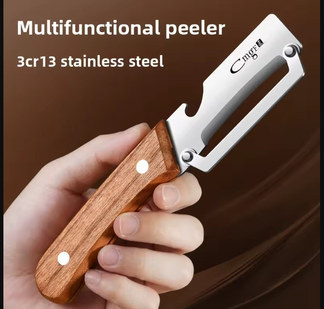 NEW 2 in 1 Multi-Functional Vegetable Peeler for Kitchen Stainless Steel Peeler
