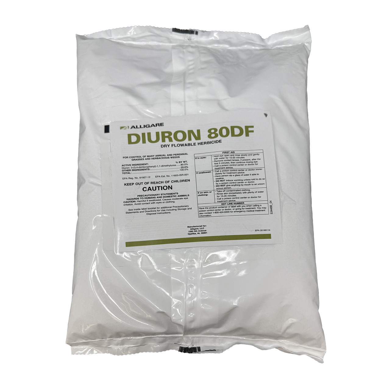 Diuron 80 DF Herbicide For Grasses and Broadleaf Weeds 5 lbs by Alligare