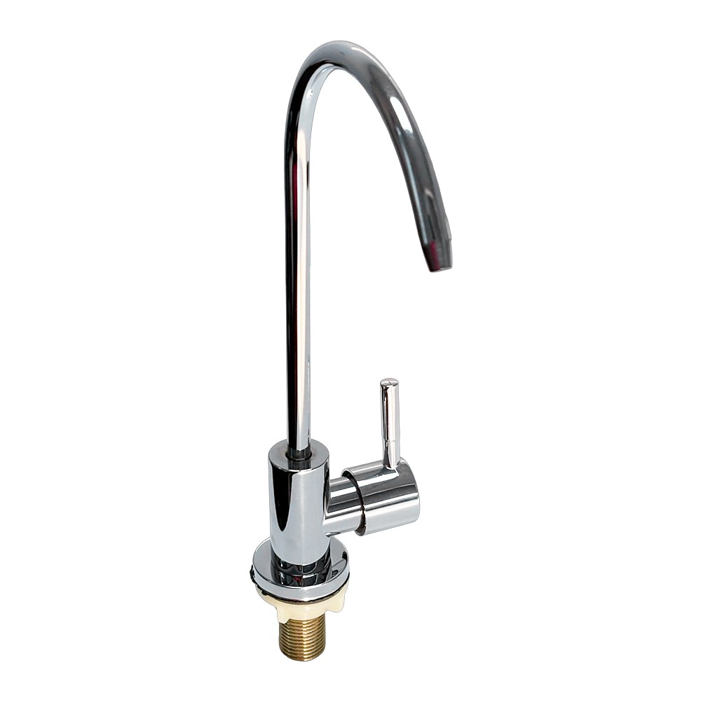 Direct Drinking RO Machine 1/4” RO Water Filter Curved Sink Faucet Tap Chrome