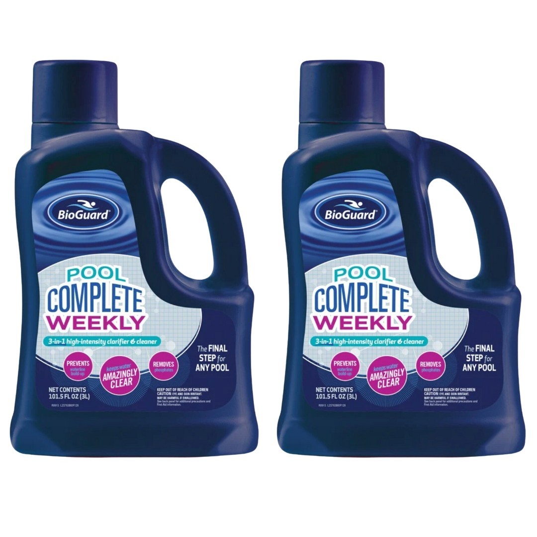 BioGuard Pool Complete Weekly 3-in-1 Water Clarifier & (3 Liter) (2 Pack)