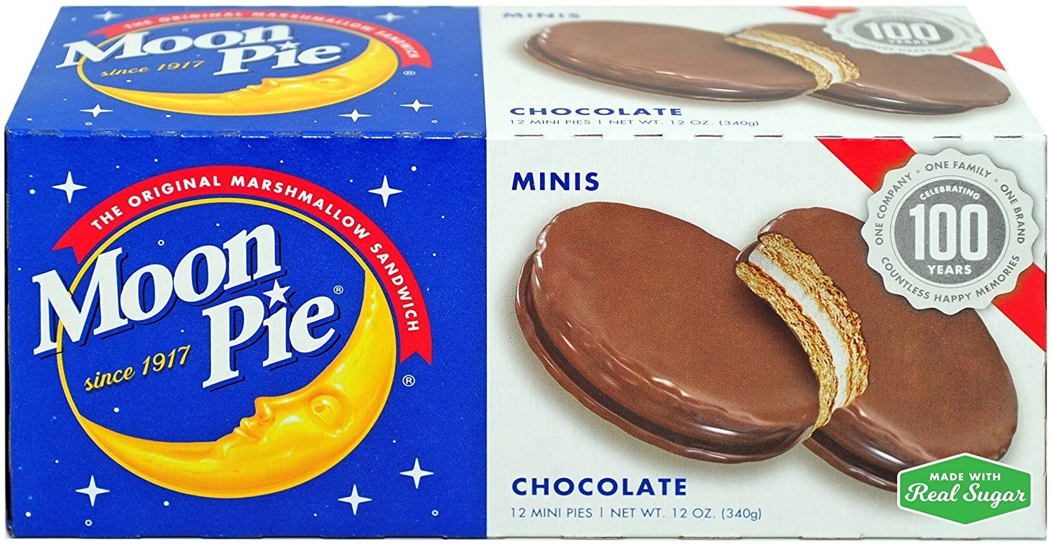 Moon Pie Single Decker – Chocolate. The Original Marshmallow Sandwich, 12 Pies