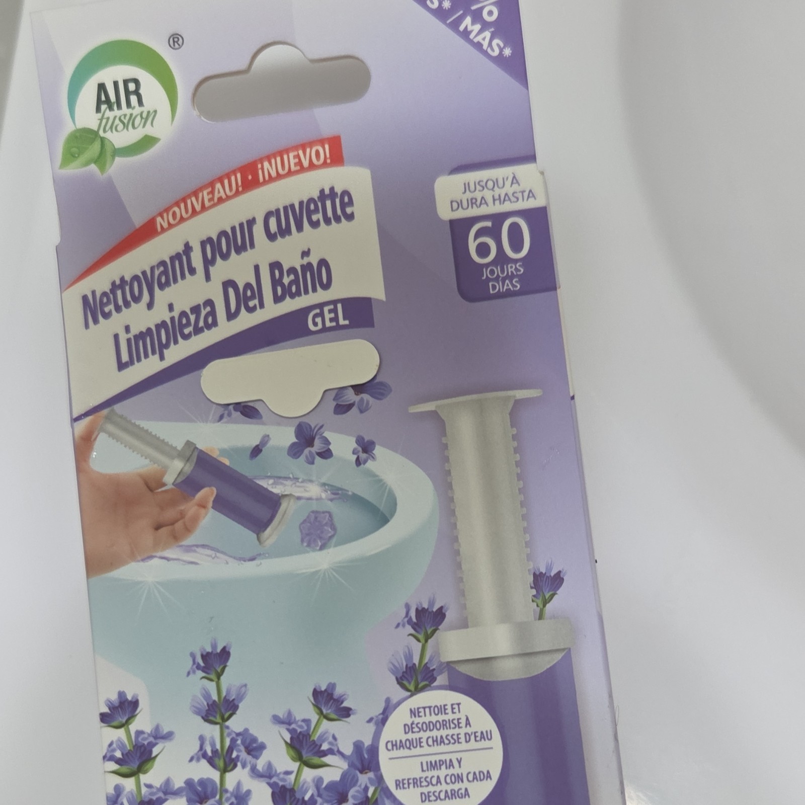 Air Fusion Toilet Cleaning Gel Cleans & Freshens Every Flush Lasts 60 Days
