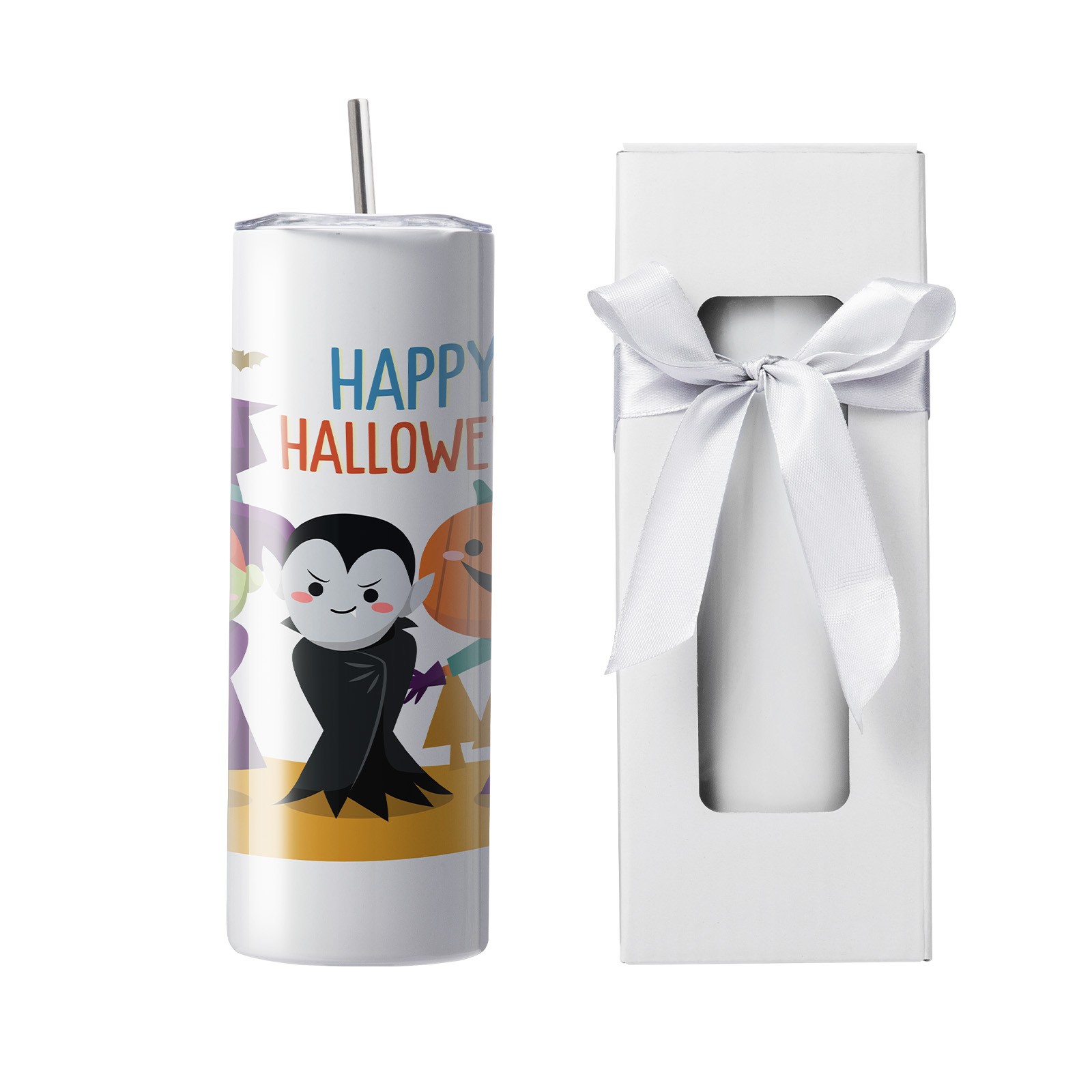 12Pack Straight Sublimation Tumblers Bulk Blank 20oz Stainless Steel White