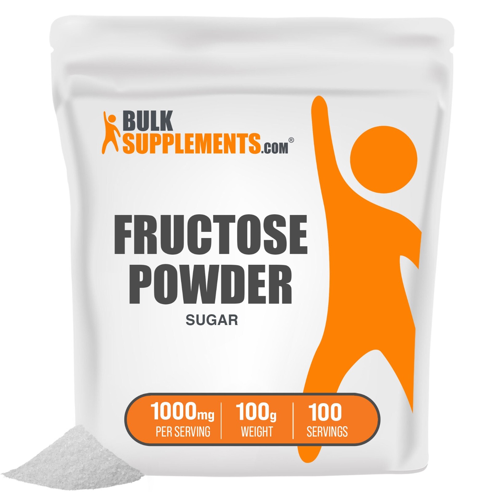 BulkSupplements Fructose (Sugar) – Natural Sweetener from Plants