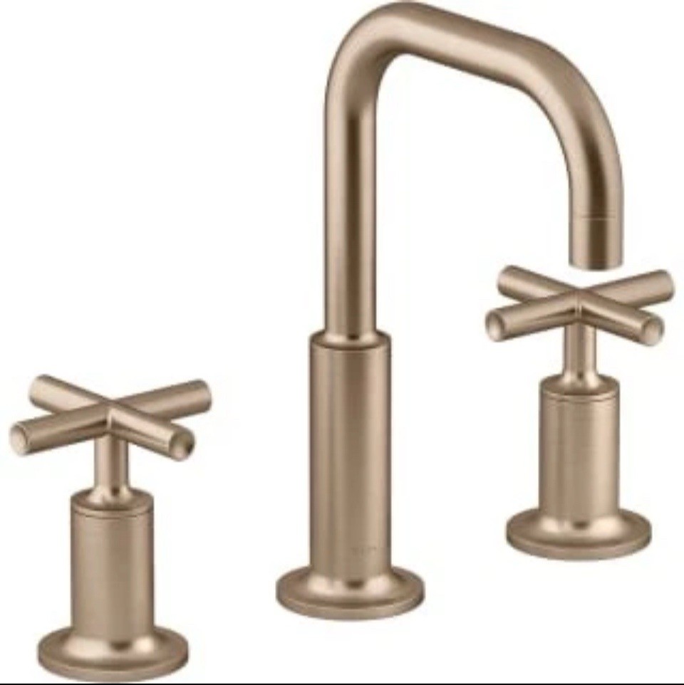 Kohler K-14406-3F2-BV Purist Bathroom Sink Faucet Brushed Bronze