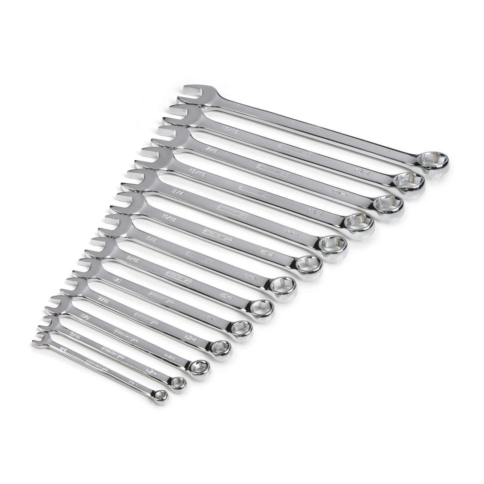 Steelman Pro 13 Piece SAE 6-Point Combination Wrench Set 78348