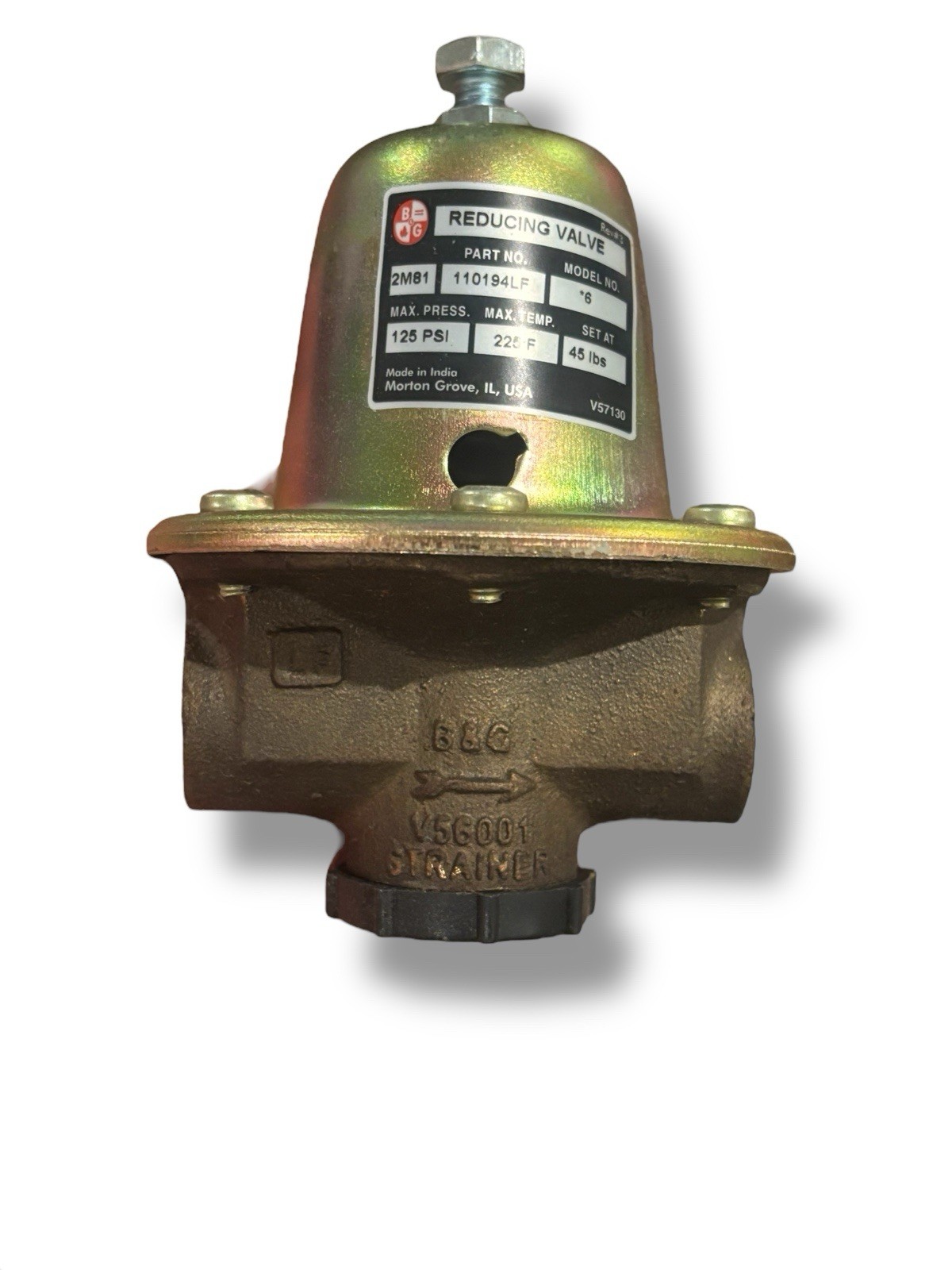 BELL & GOSSETT, 110194LF Brass Water Pressure Reducing Valve