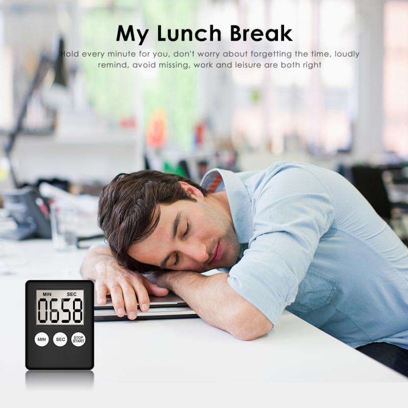 Large LCD Digital Kitchen Cooking Timer Count-Down Up Clock Loud Alarm Magnetic