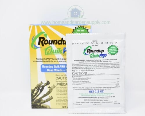 Roundup QuickPRO 3 Boxes- Makes 15 Gallons 73.3% Glyphosate Weed Root Killer