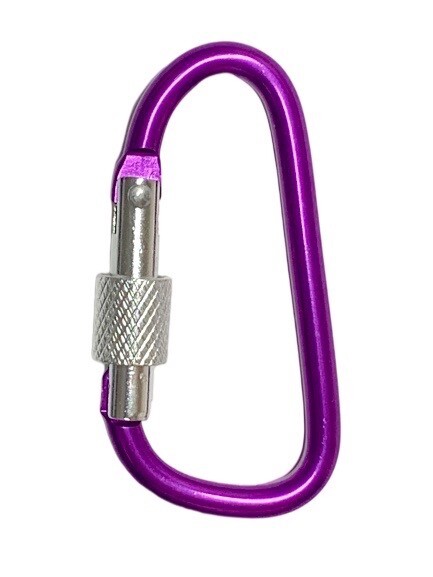 2.5″ LOCKING D-CLIP HOOKS utility aluminum Carabiner FOR camping/hiking/hunting