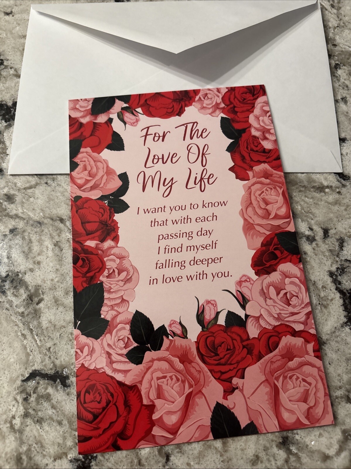 For The Love Of My Life Wife Husband Girlfriend 5”x7.75″ Stockwell Greeting Card