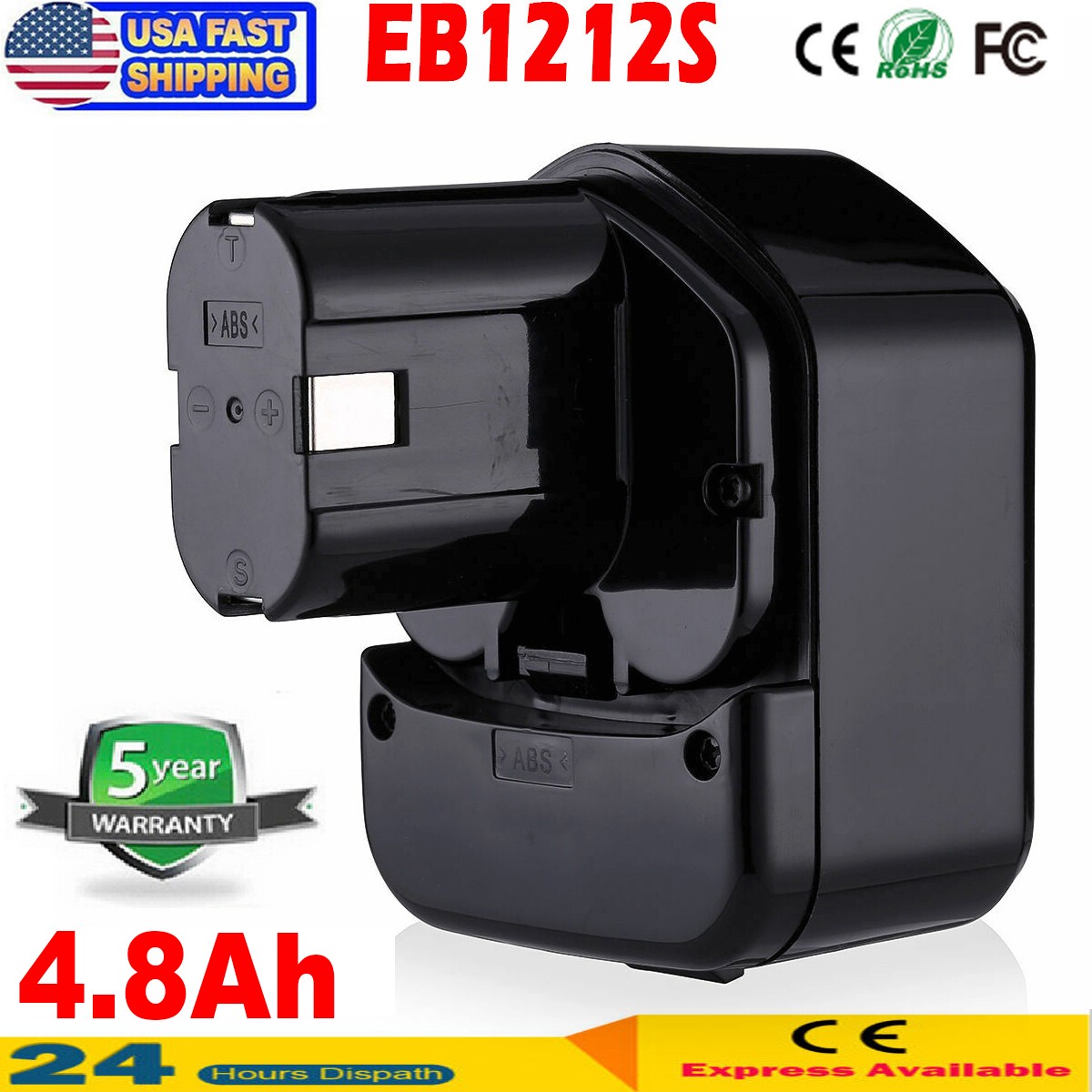 4800mAh EB1212S 12V NI-MH Battery EB1214L EB1214S EB1220BL 320387 for Hitachi