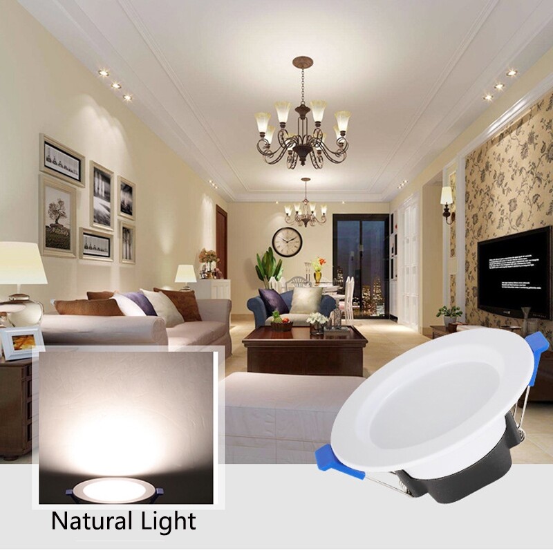 10Pcs Dimmable LED Downlight 7W Recessed Ceiling Panel Light Spotlight AC85-265V