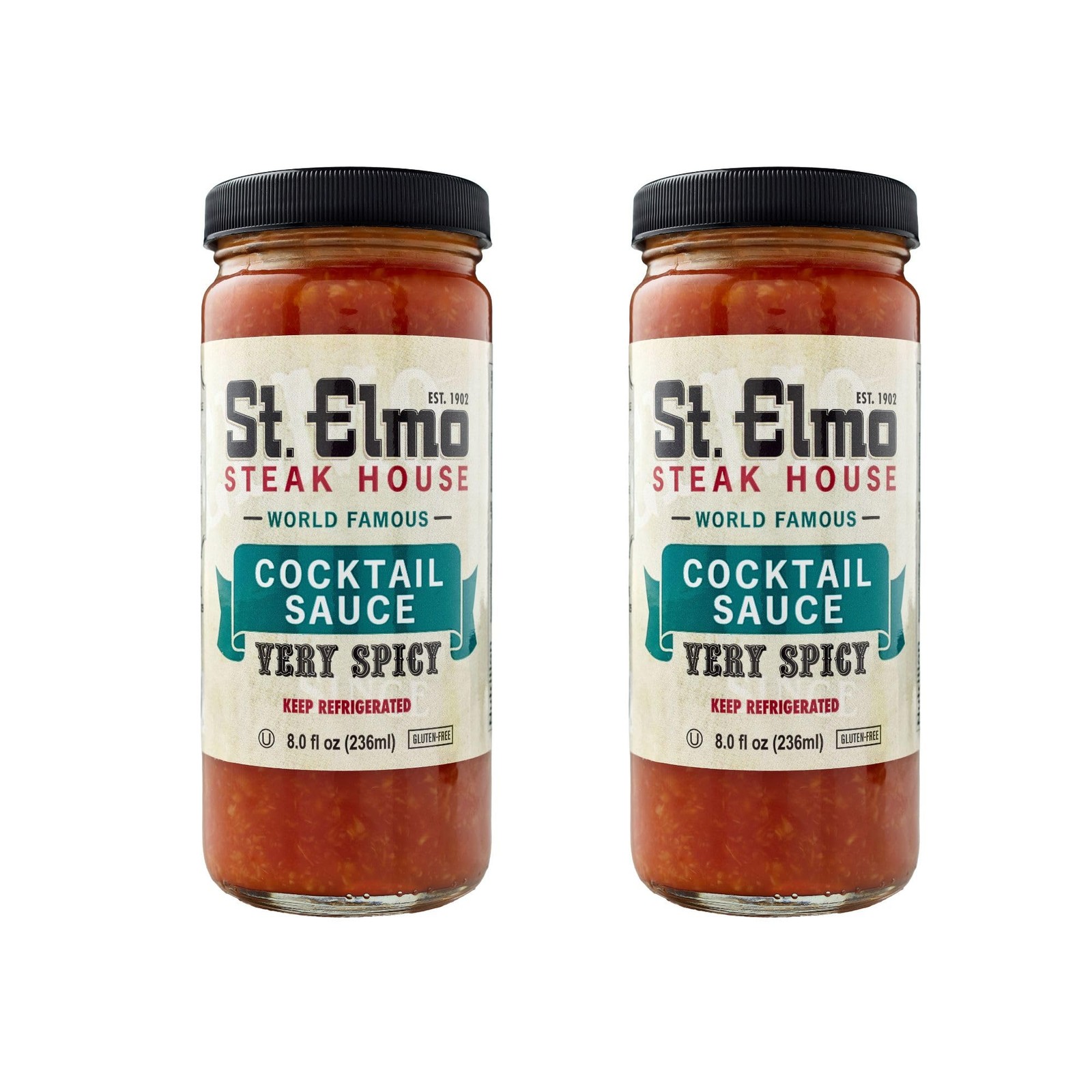 St. Elmo Cocktail Sauce, Extra Spicy Seafood Sauce and Cocktail Sauce for Shr…