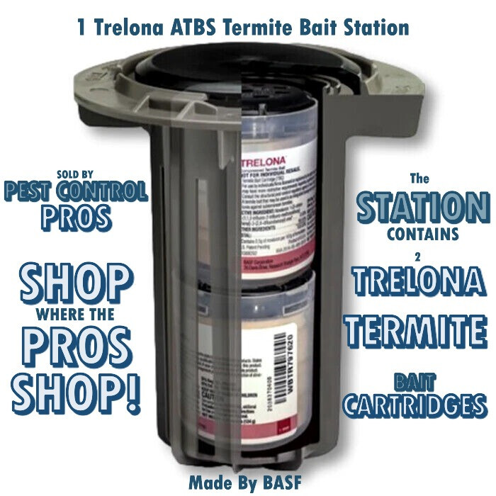 1 Trelona ATBS Annual Bait Station w/ 2 Trelona Ter mite Bait Cartridges Inside