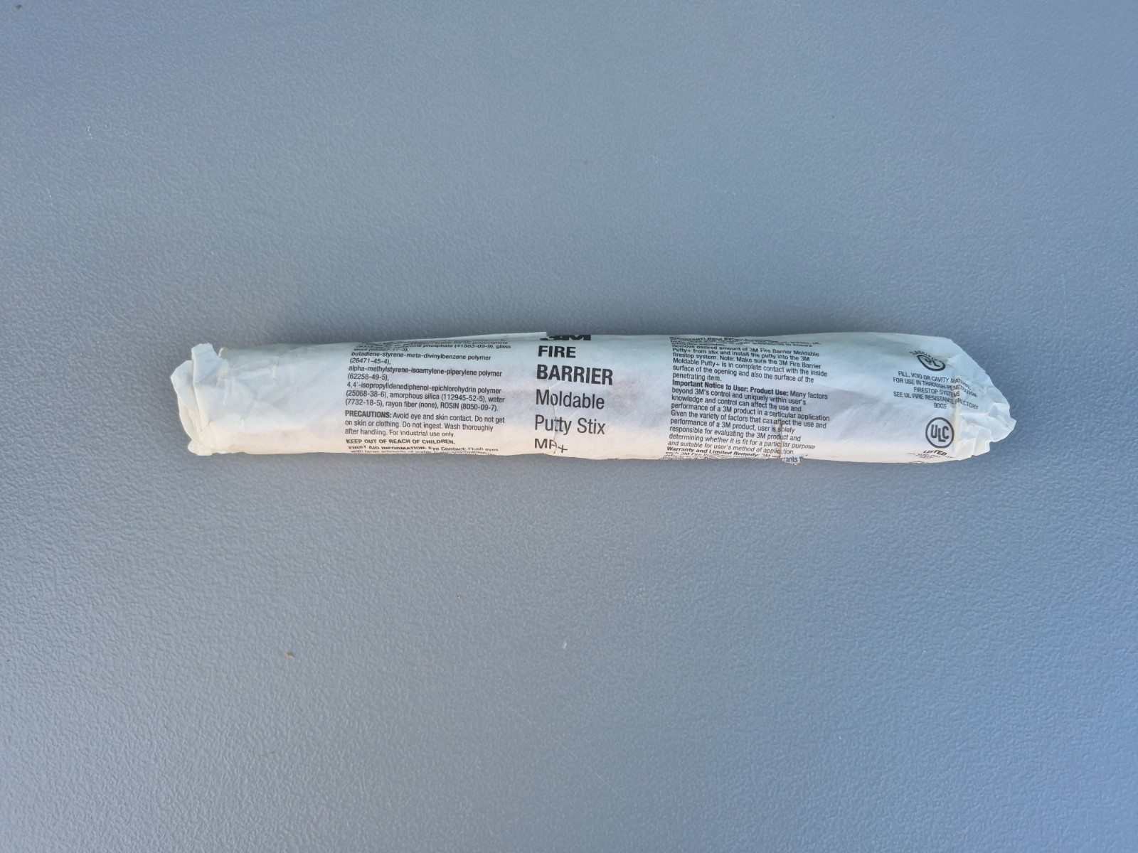 3M Fire Barrier Moldable Putty Stix MP+ Flexible Intumescent Sealant 0.4 lb