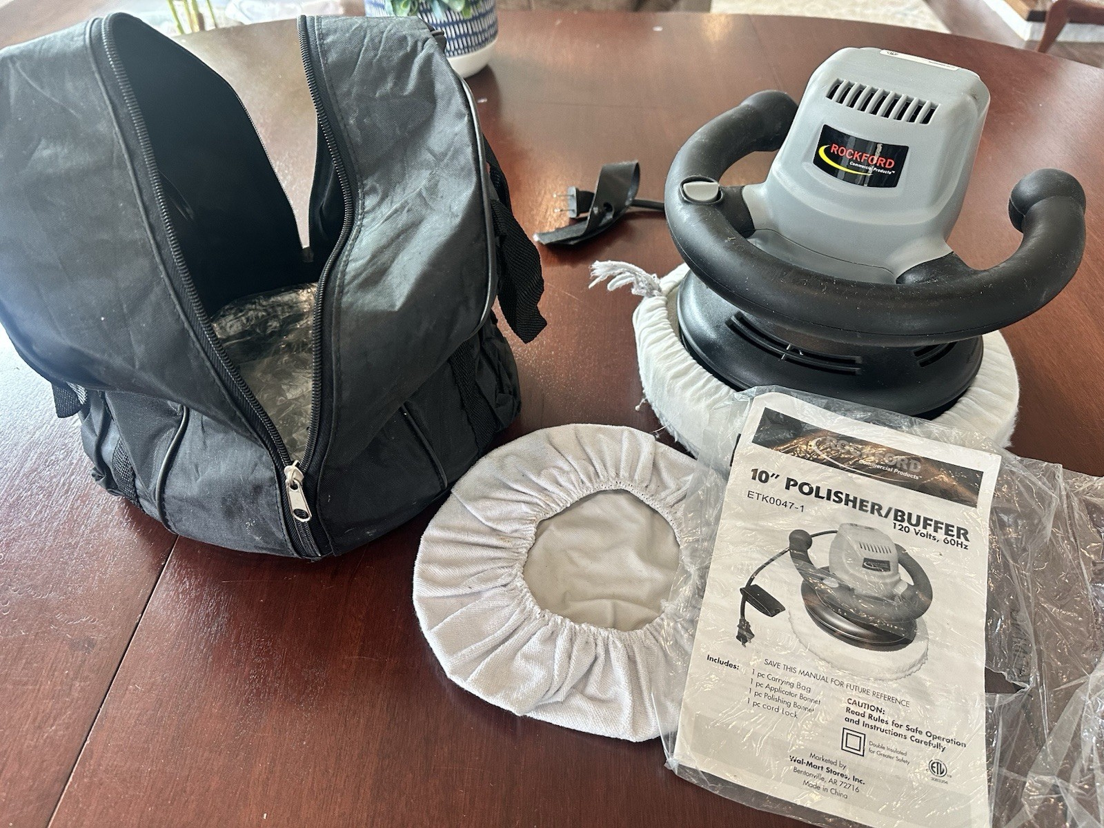 Rockford 10″ Polisher/Buffer, 120volts, 60Hz