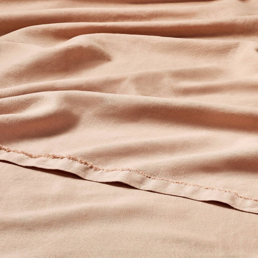 Full 100% Linen Sheet Set Light Adobe Clay – Casaluna