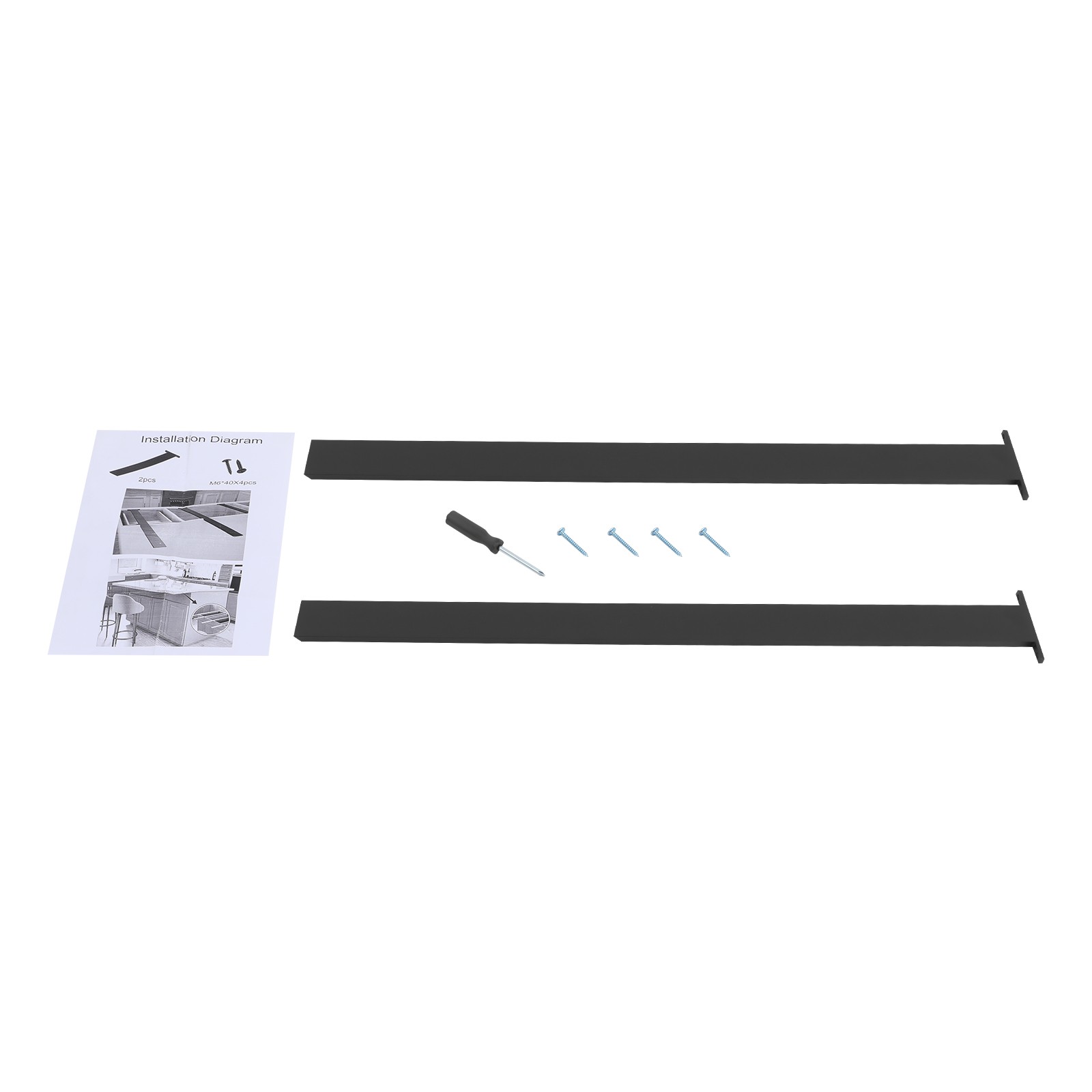 38in Countertop Support Brackets, Kitchen Island Support Floating Brackets