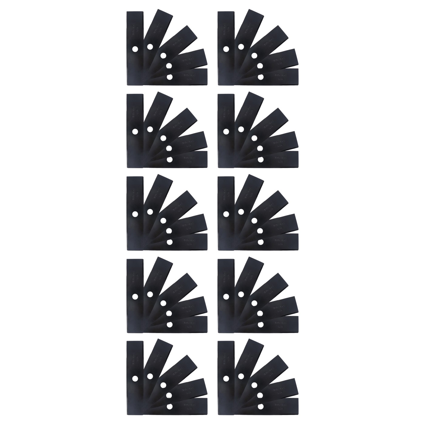 50 Pk USA Straight Edger Blade Sharpened 9″ x 2″ x 0.110″ Thickness 5/8″ C.H.