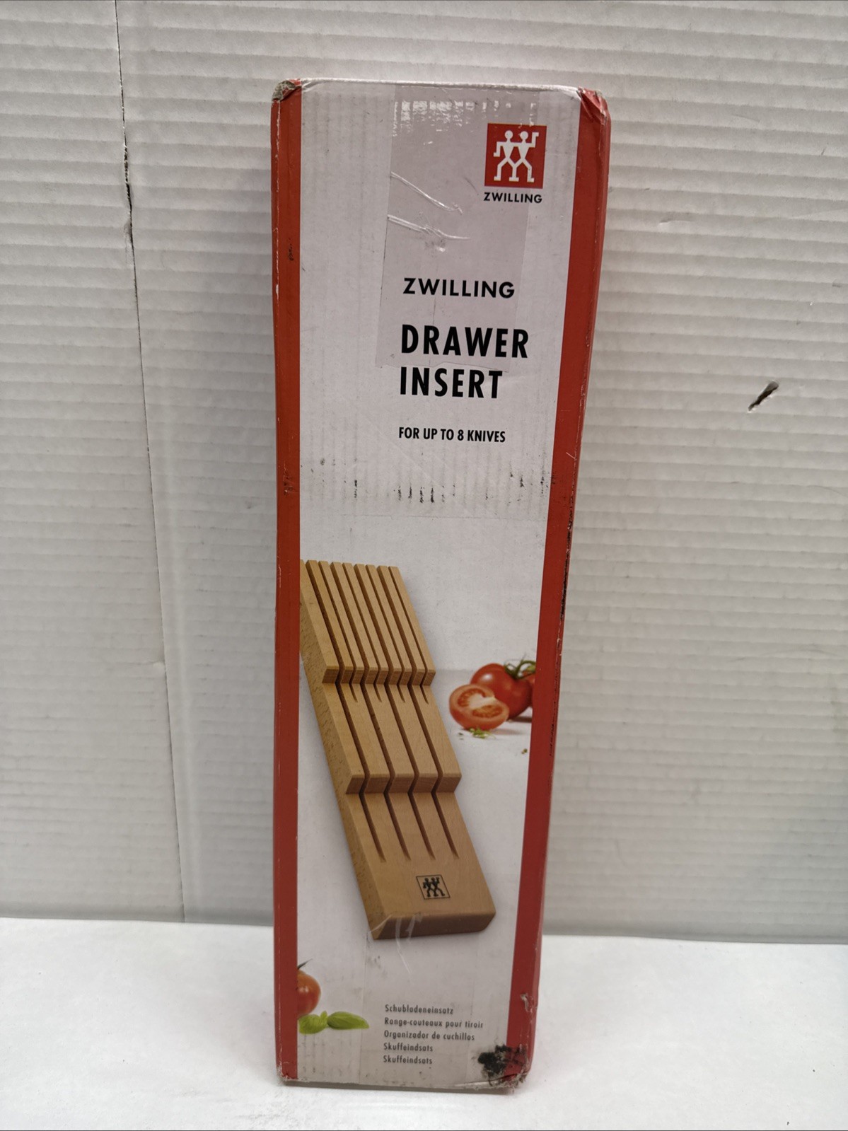 Zwilling Drawer Insert for Knives – Beech Wood – Holds up to 8 Knives