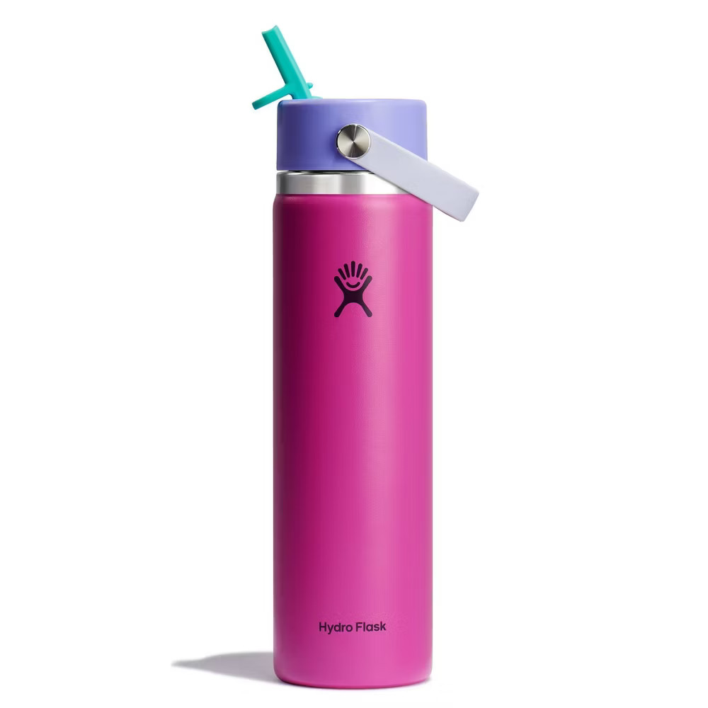 Hydro Flask 24oz Wide Mouth Flex Straw Water Bottle Holiday