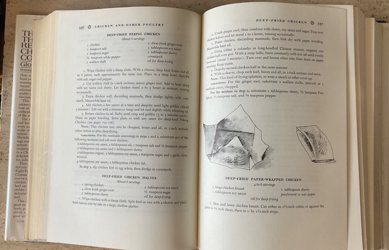 THOUSAND RECIPE CHINESE COOKBOOK-GLORIA BLEY MILLER-1970 HB 1ST ED W/MYLAR COVER