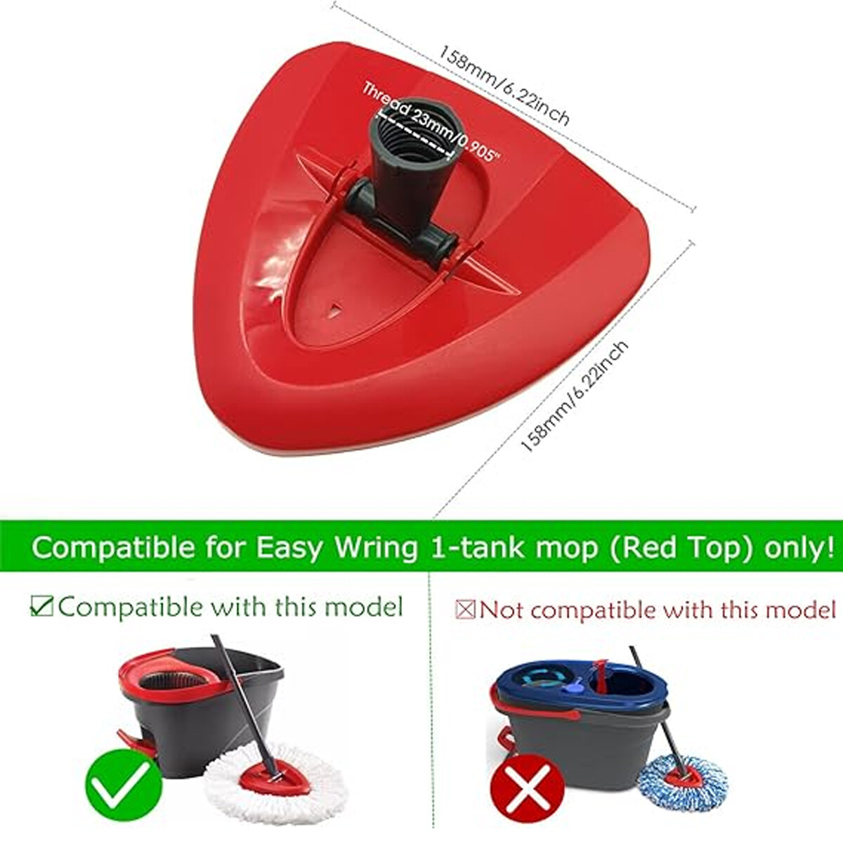 1-4 pcs Rotating Replacement Mop Base Parts Refill Head Disc For O-Cedar