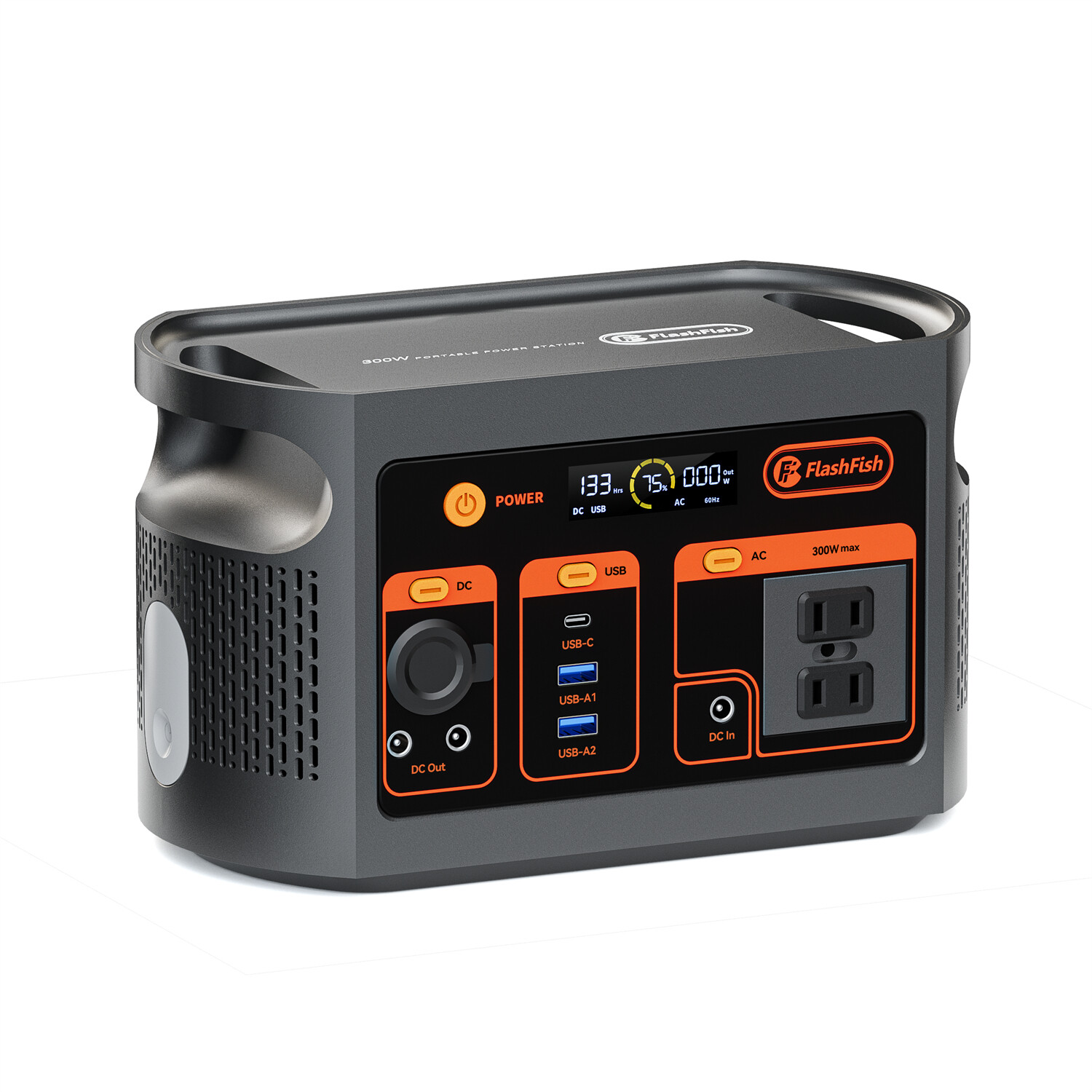 FlashFish 300W 179Wh E103 Portable Power Station AC110V W/wo 100W 18V Solarpanel