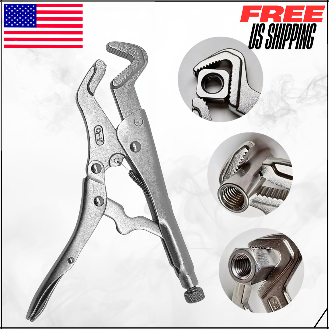 Parrot Nose Vise Grip Plier For Sway Bar Link Removal Curved Jaw Locking 9″
