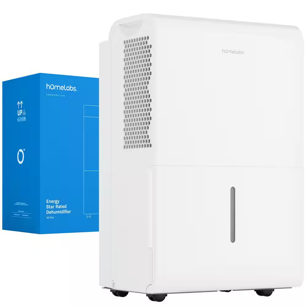 50 Pt. 7,000 Sq. Ft. Wi-Fi Dehumidifier In. White-Powerful Humidity Control for