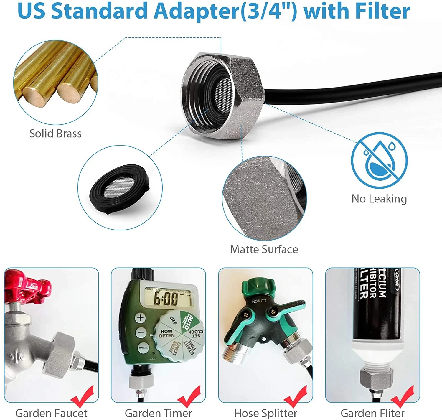 Outdoor Patio Misting System Cooling Kit Garden Greenhouse Water Mister