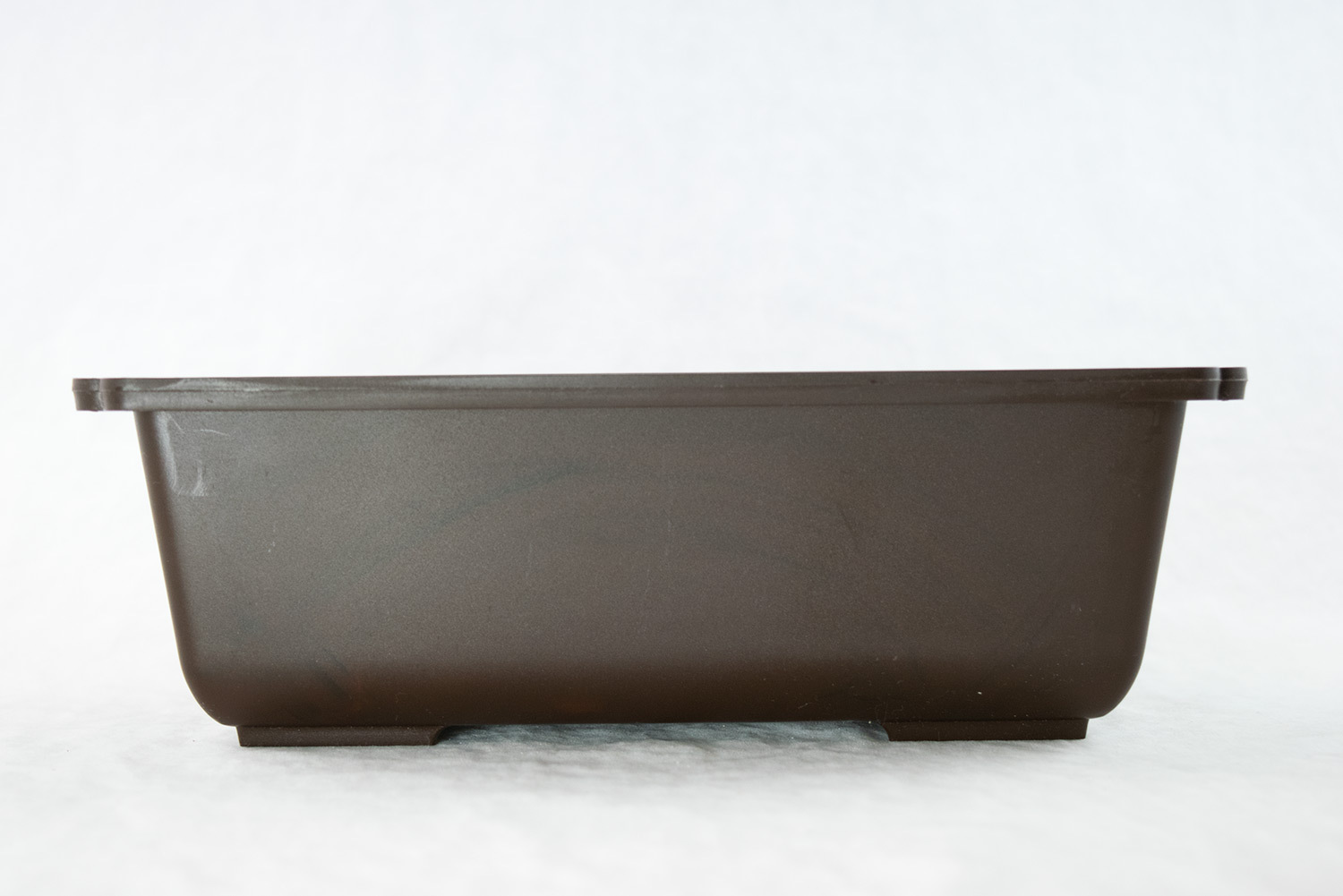 Rectangular Plastic Bonsai / Succulent Pot w / Mesh 9.5″x 6.75″x 3″ – Dark Brown