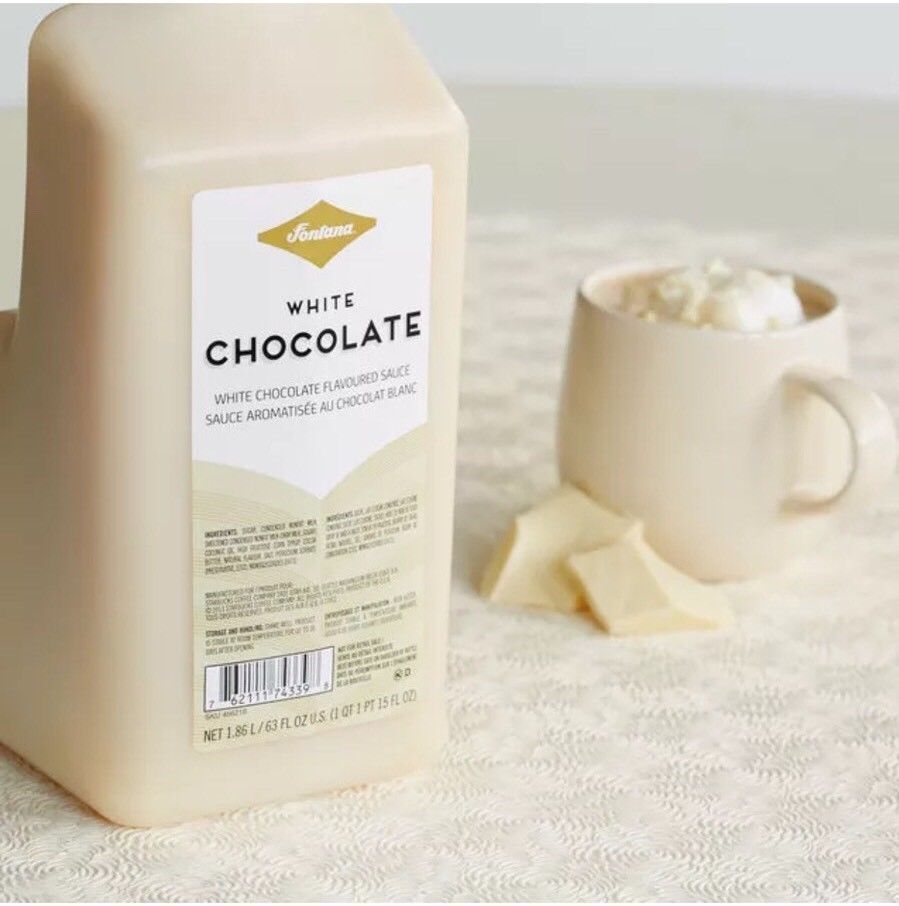 2 X Fontana by Starbucks White Chocolate Mocha Sauce W/PUMPS -BEST BY 10/12/2024