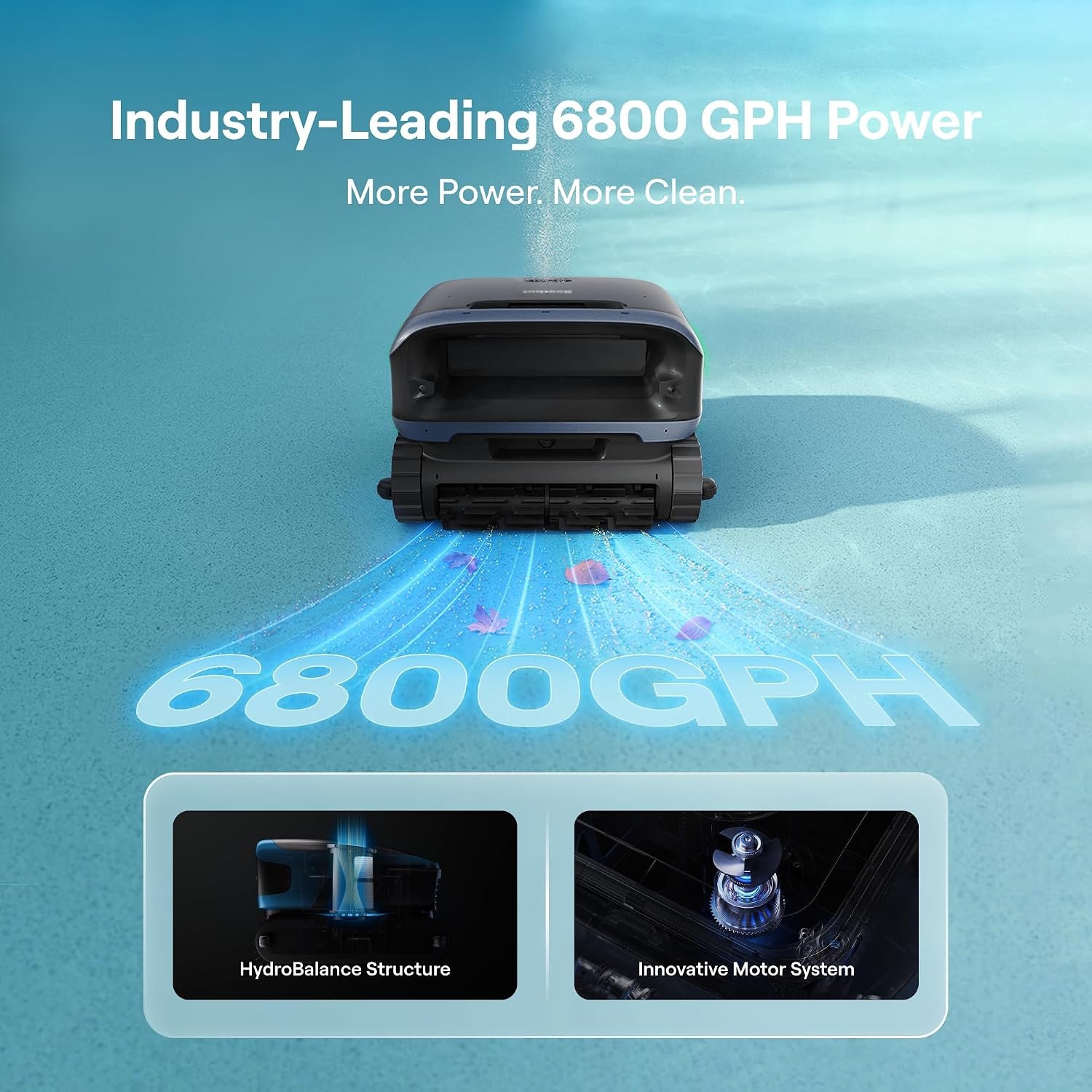 Pool Cleaner with Camera WYBOT C2 Vision Cordless Floor Wall Waterline Turbo AI