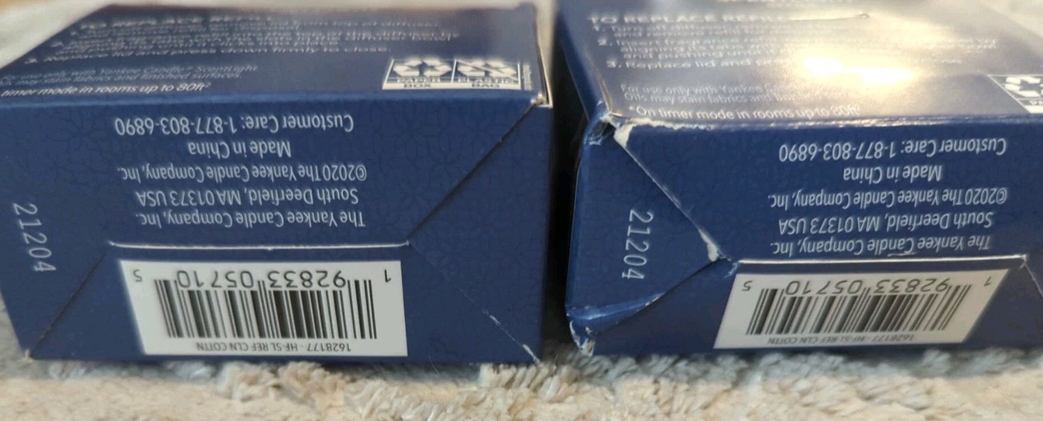 2 Two Yankee Candle Scentlight Refill Scent Light CLEAN COTTON