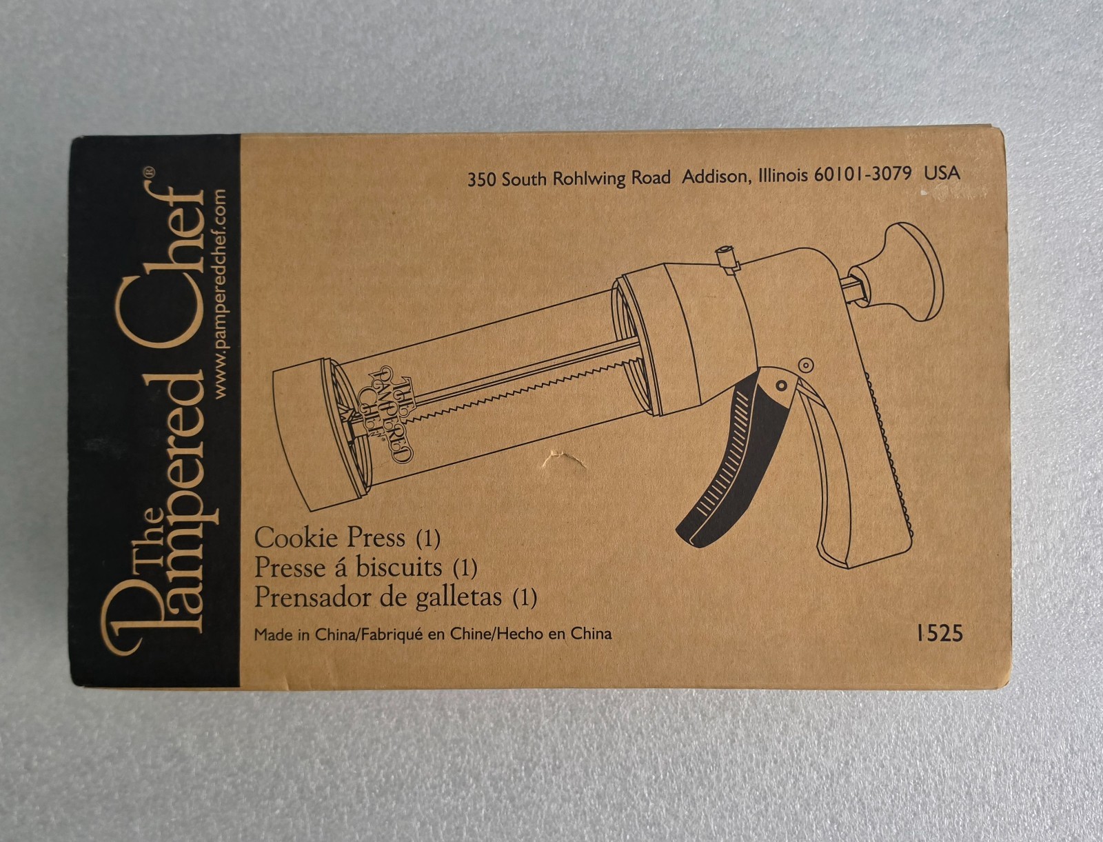Pampered Chef Cookie Press #1525 Biscuit Press Baking Tool