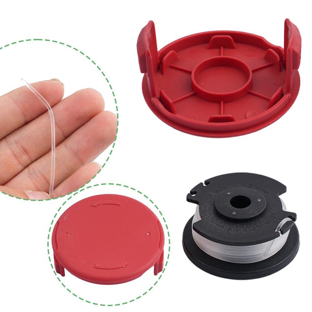 For Hyper Tough Spool Trimmer Line+Cap Cover HT19-401-003-06 & HT19-401-003-07