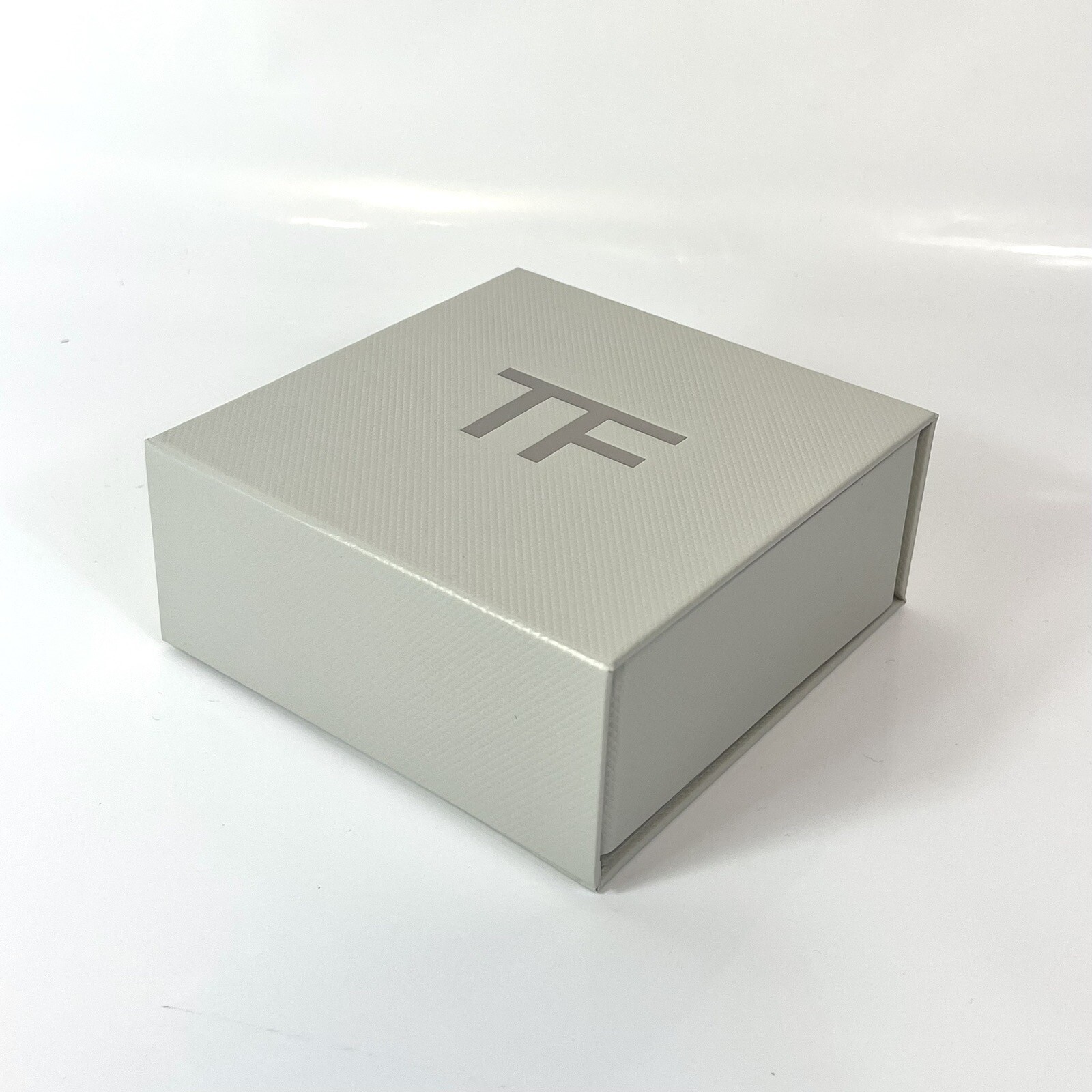 Authentic TOM FORD Extra Small Square Empty Gift Box Container Gray 4.25”x1.75″