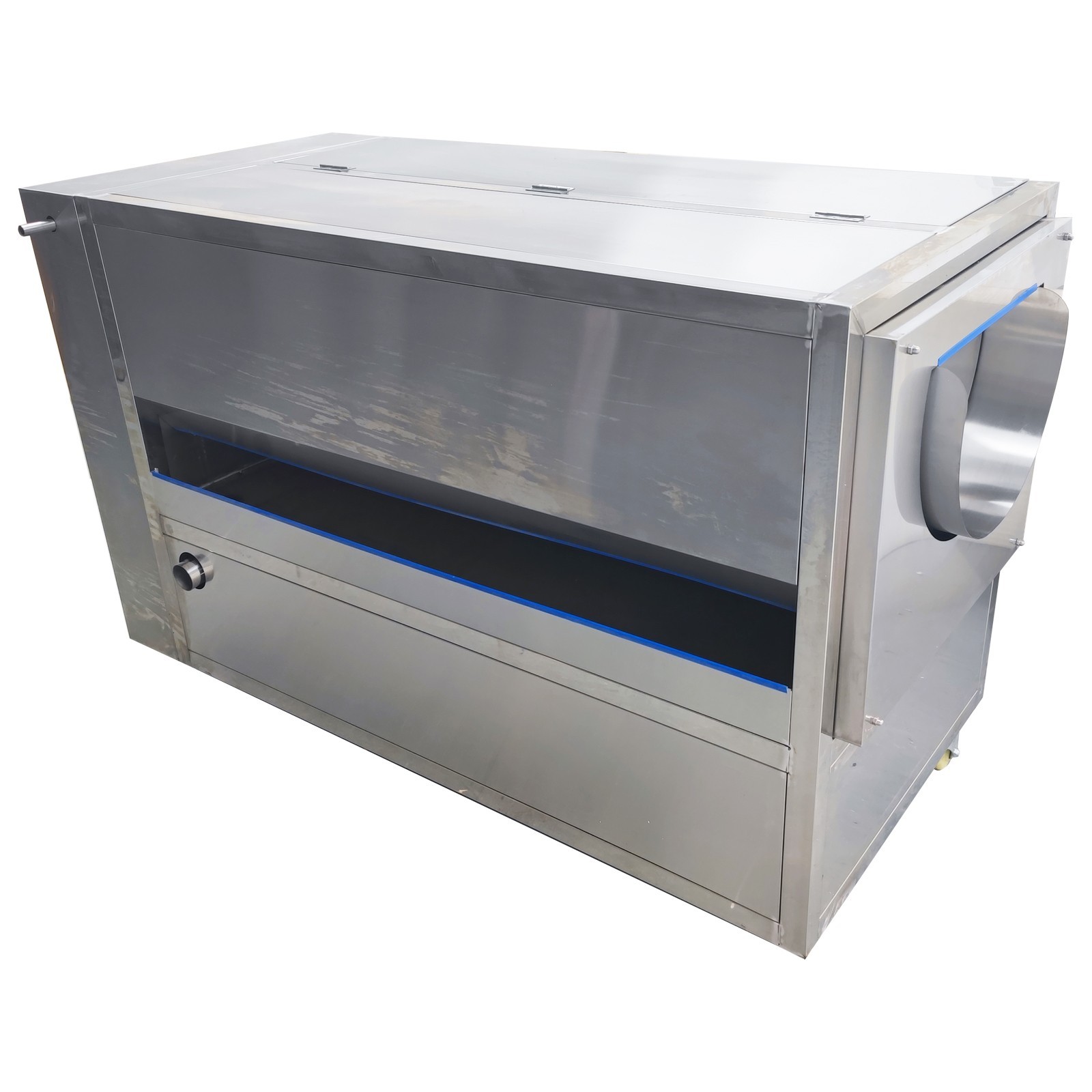 110V Automatic Electric Rolling Peeling Machine 70kg Capacity 4HP Carrot Potato
