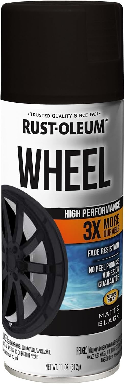 Wheel Coating Spray Paint Car Trucks Metallic Matt Black Rims Stop Rust Durable
