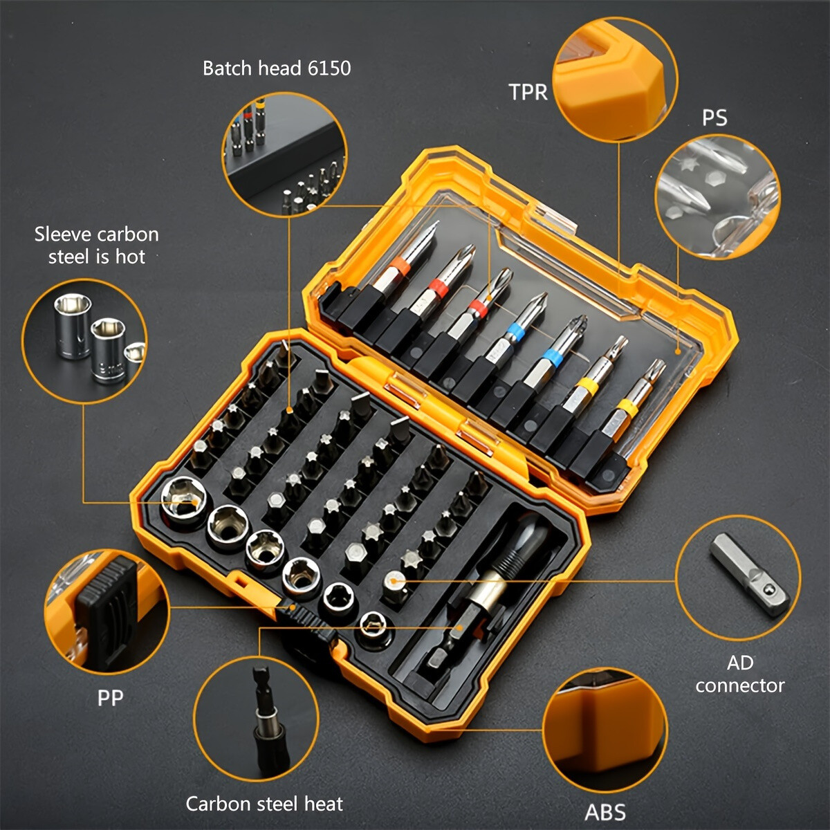 Professional Screwdriver Bit Chrome Steel Suitable For Various Project Storage
