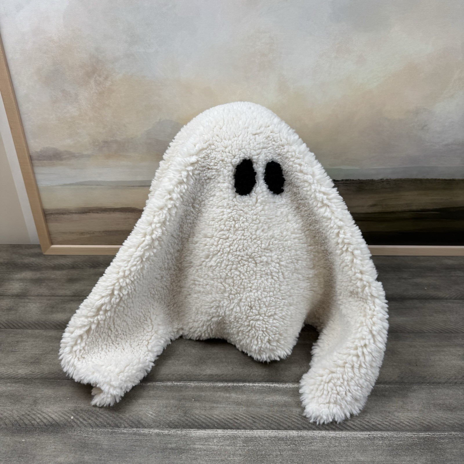 Pottery Barn Gus the Ghost Throw Pillow Decorative Detached Read Halloween NWOT