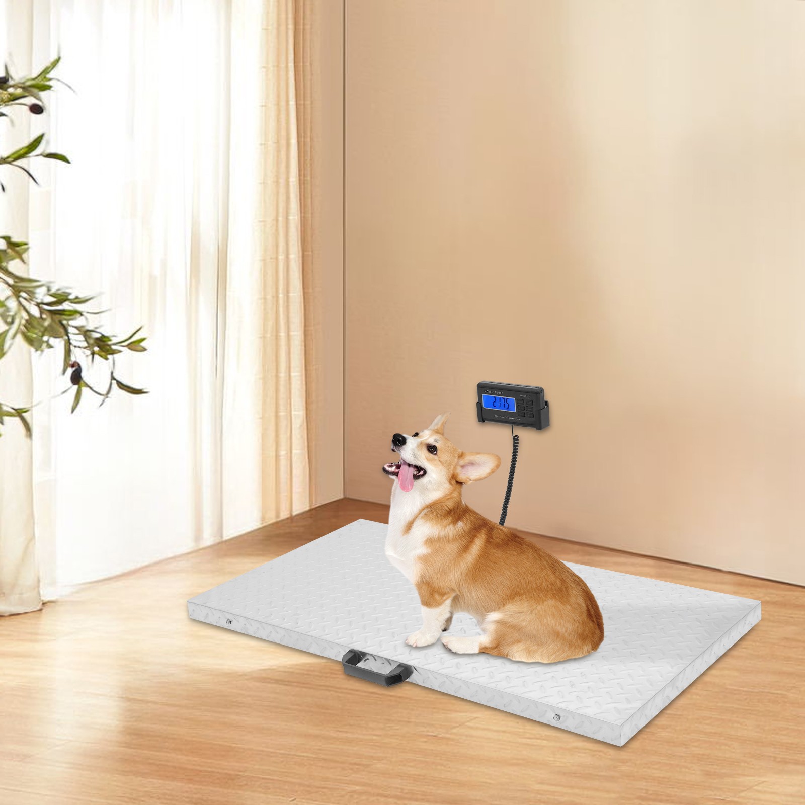 0.2lbs Dog Scale Breed Animal Livestock Weight Scale Pet Scale 500kg/1102.31lbs