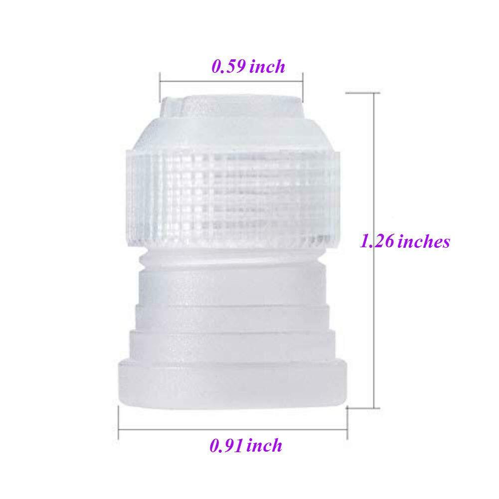 24 Pack Plastic Standard Couplers Adaptors Cake Decorating Icing Piping Nozzl…