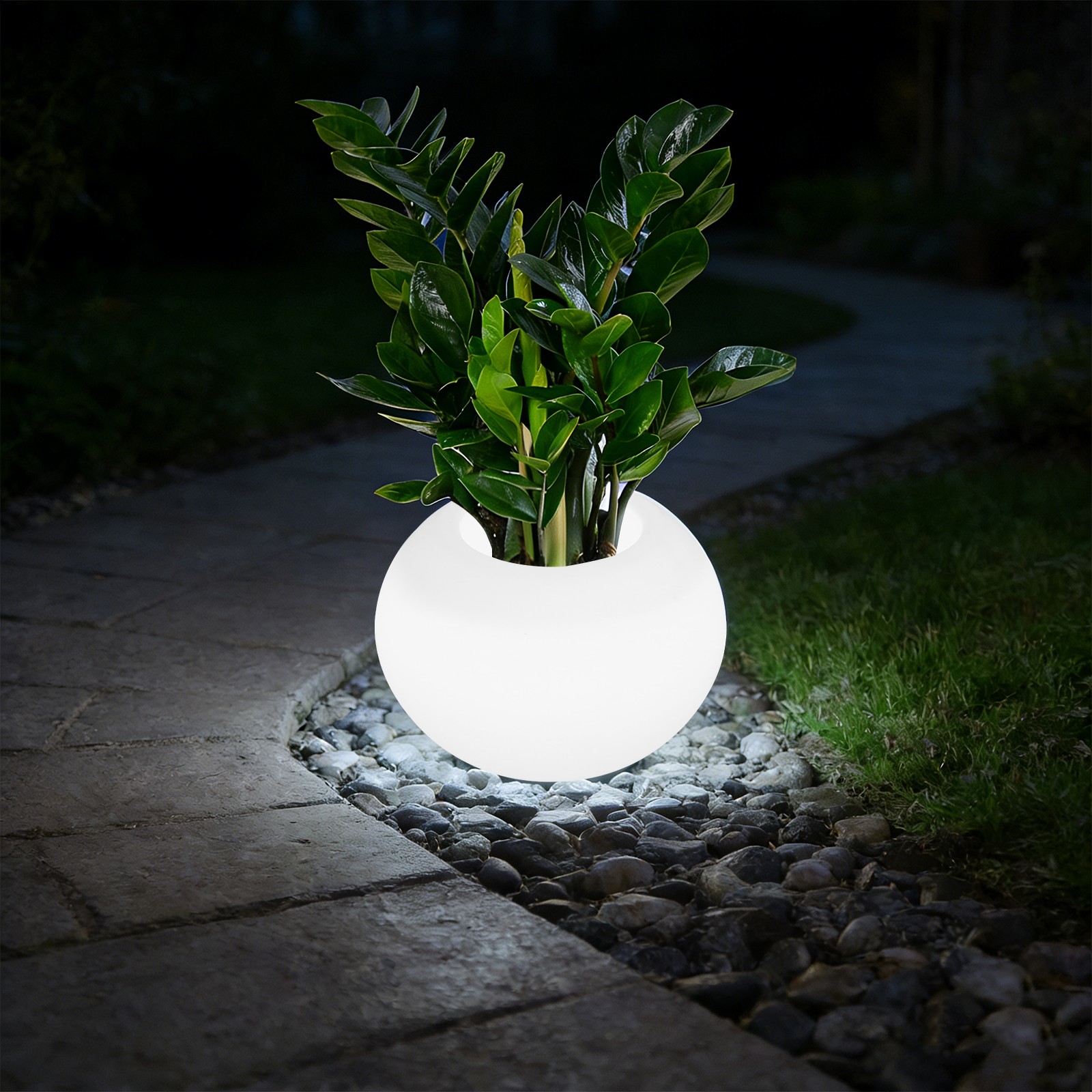 LED Flower Pot Light with Remote Multi Color Changing Colorful Flowerpot Planter