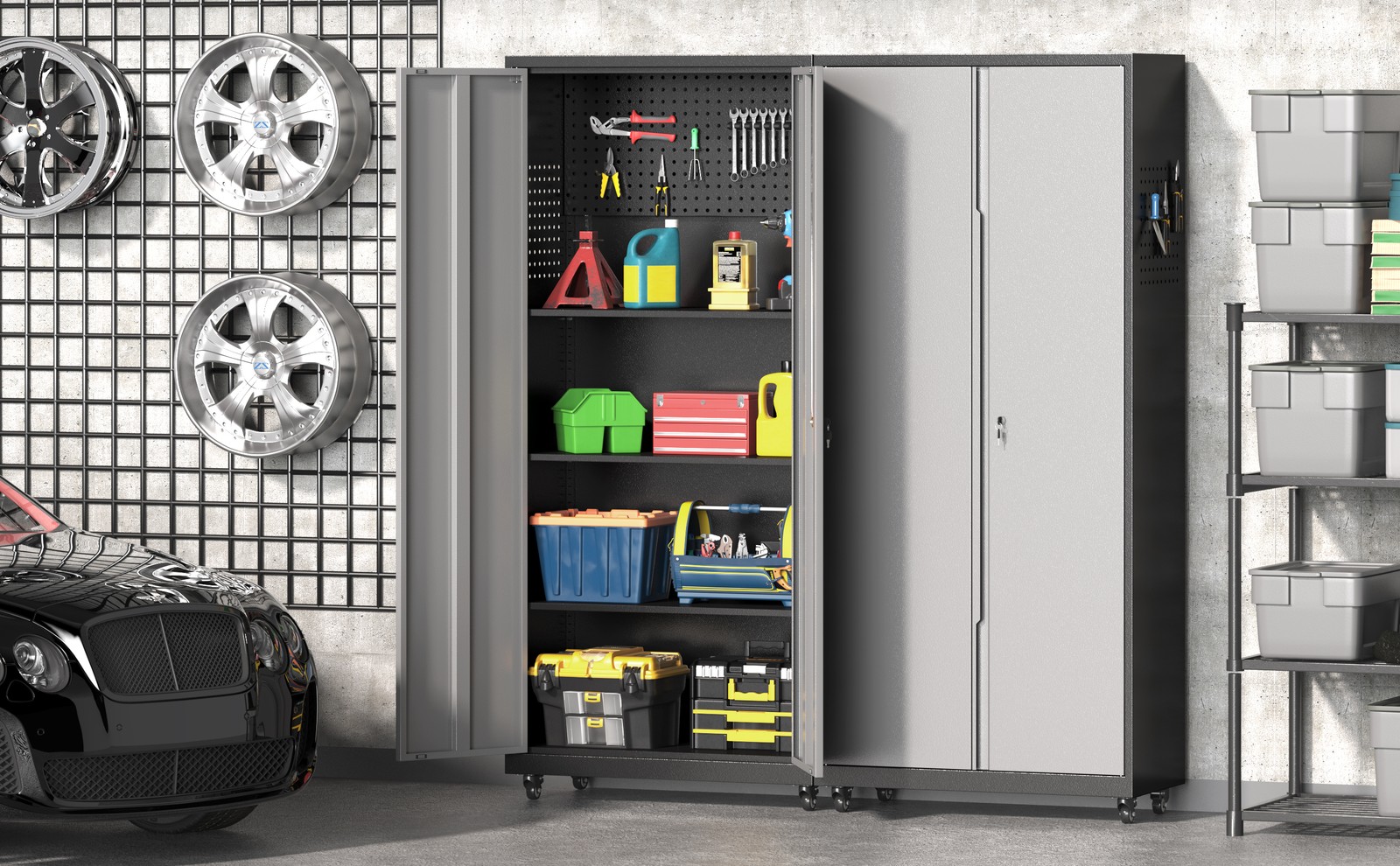 Rolling Tool Chest Cabinet Tool Box Lockable Tool Storage Cabinet Garage Cabinet