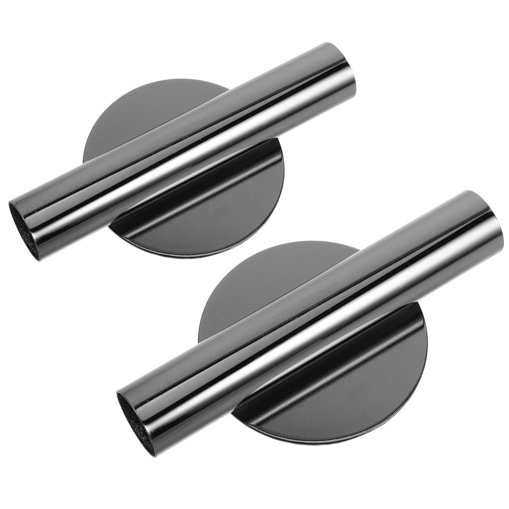 2Pcs Wall Mounted Metal Flower Vase Container Dark Grey Nordic Style for Home